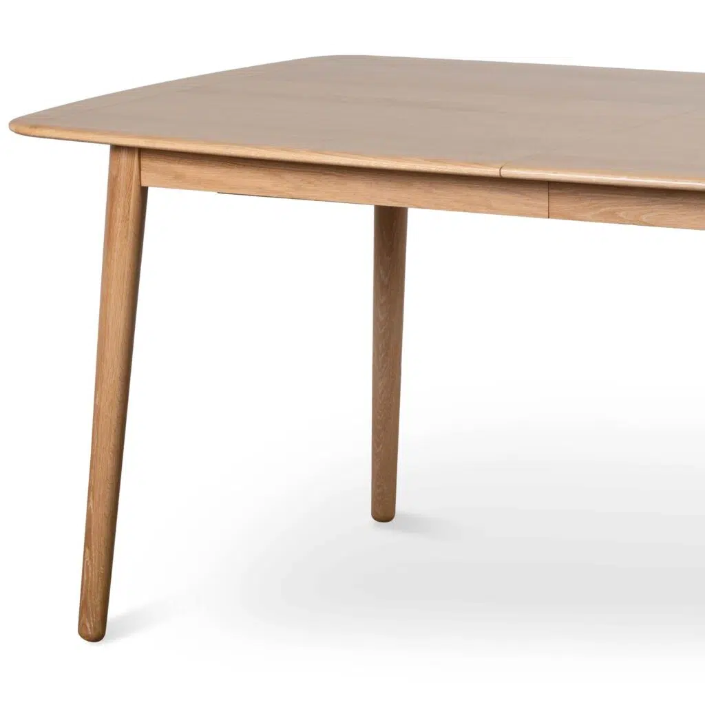 Poppy extendable dining table natural wood Scandinavian design 175cm to 220cm