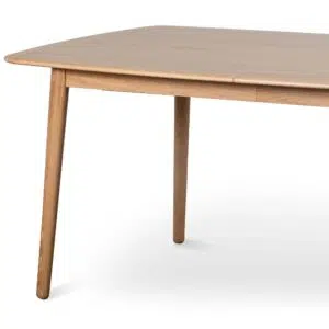 Poppy extendable dining table natural wood Scandinavian design 175cm to 220cm