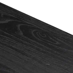 Arlo reclaimed console table in black featuring eco-friendly elm wood and modern design