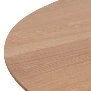 Elias 2.8m wooden dining table with natural finish and sturdy pillar bases for spacious gatherings