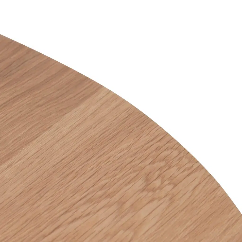 Elias 2.8m wooden dining table with natural finish and sturdy pillar bases for spacious gatherings