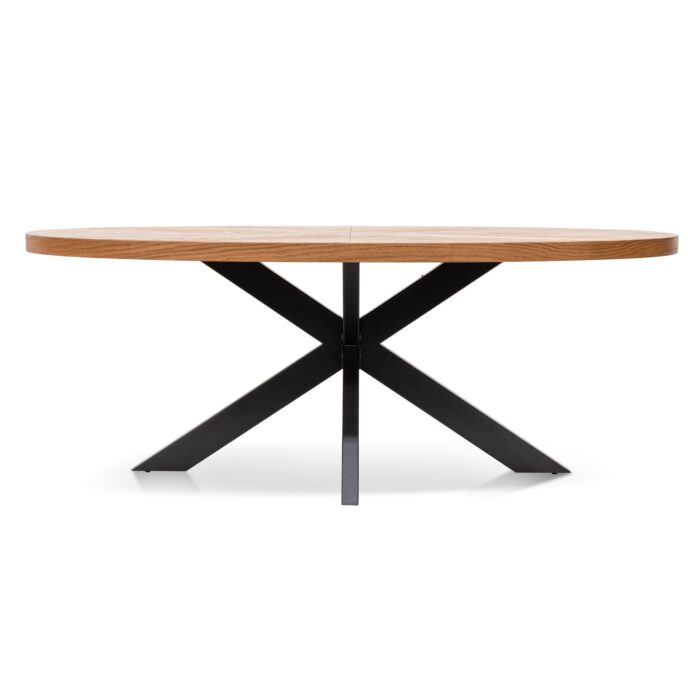 Opal 6 Seater Extendable Dining Table Modern Rustic Industrial European Knotty Oak