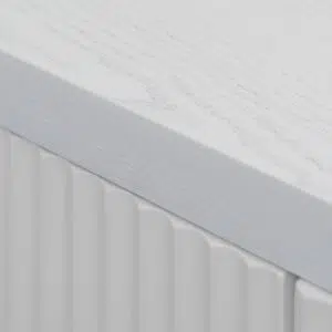 Stella 1.6m veneer top buffet unit in full white for dining room storage and organization