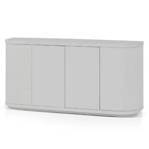 Stella 1.6m veneer top buffet unit full white modern dining room storage furniture