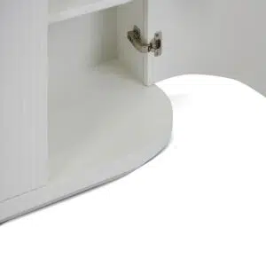 Stella 1.6m veneer top buffet unit full white modern dining room storage solution