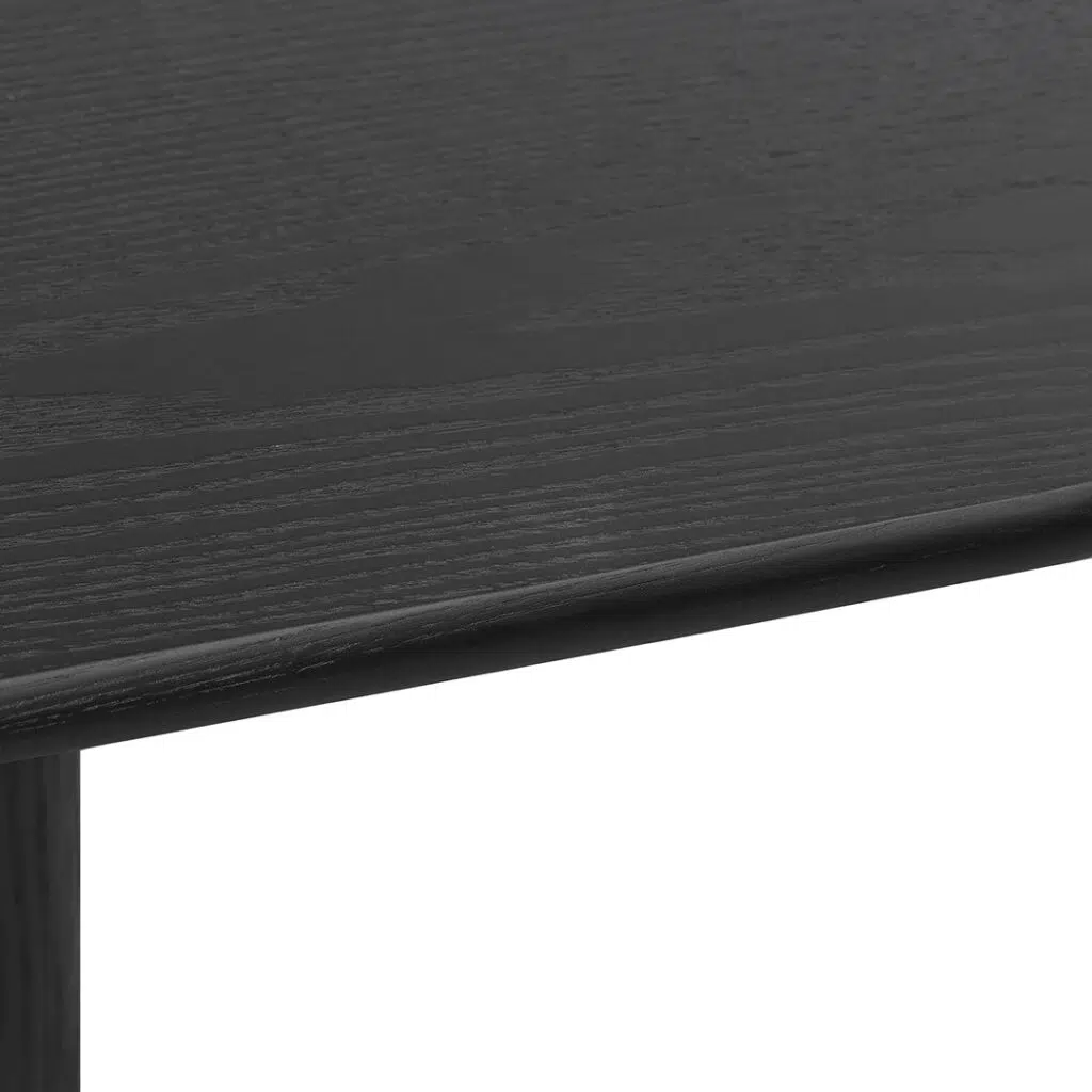 Nora 170cm Console Table Modern Matte Black Design with Ash Veneer