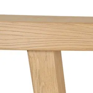 Maya 1.52m Elm Console Table Natural Finish Solid Wood Rustic Modern