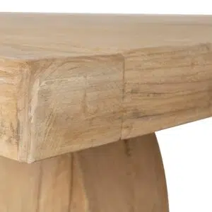 Mia 2.8m Natural Elm Dining Table Sturdy Luxurious Design for 8-10 Seaters