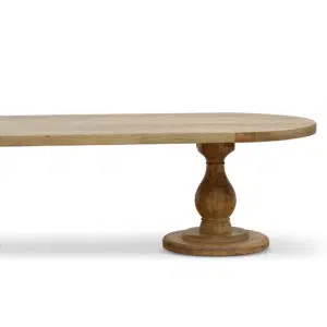 Seraphina 3m Reclaimed Elm Dining Table Natural Eco-Friendly Spacious 8-10 Seater