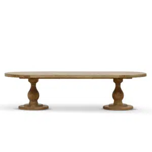 Seraphina 3m Reclaimed Elm Dining Table Natural Finish Eco-Friendly 8-10 Seats