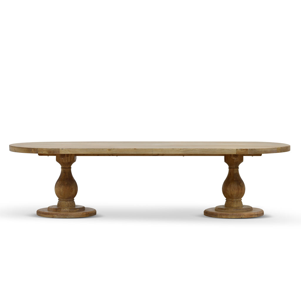 Seraphina 3m Reclaimed Elm Dining Table Natural Finish Eco-Friendly 8-10 Seats
