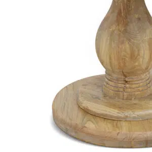 Ava 2.4m dining table natural finish elegant oval reclaimed elm wood construction