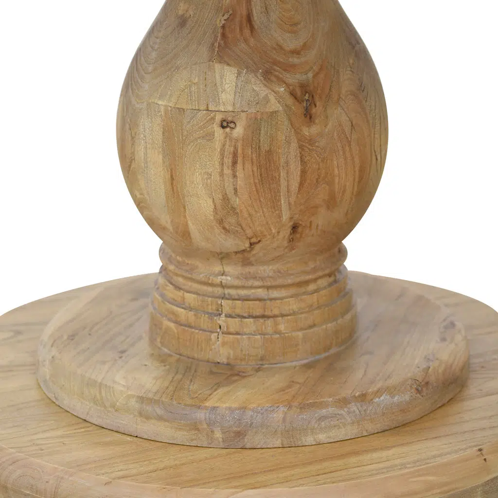 Ava 2.4m dining table natural elm wood elegant oval tabletop layered base