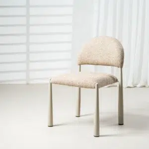 Autumn-toned dining chairs set of 2 with metal base modern elegant design