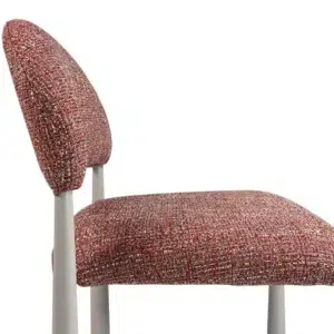 Egypt Dining Chairs Sunset Set of 2 with cream frame and textured fabric for modern interiors