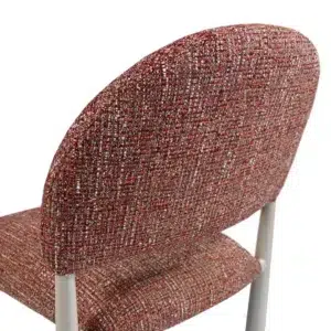 Egypt Dining Chairs Sunset Set of 2 with cream frame and textured fabric for modern interiors