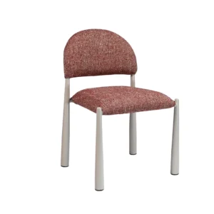 Egypt Dining Chairs Sunset Set of 2 with cream frame and textured fabric for modern interiors