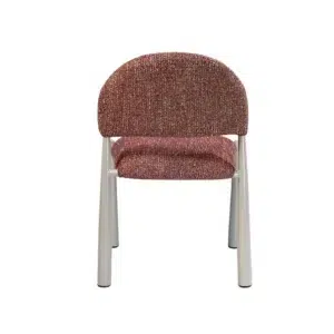 Egypt Dining Chairs Sunset Set of 2 with cream frame and textured fabric for modern interiors