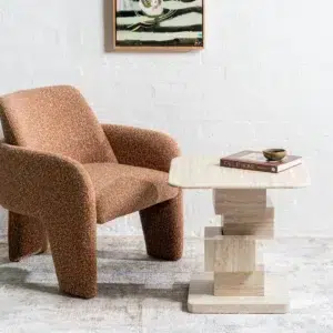 Zurich Occasional Chair Paprika Chenille Modern Comfort