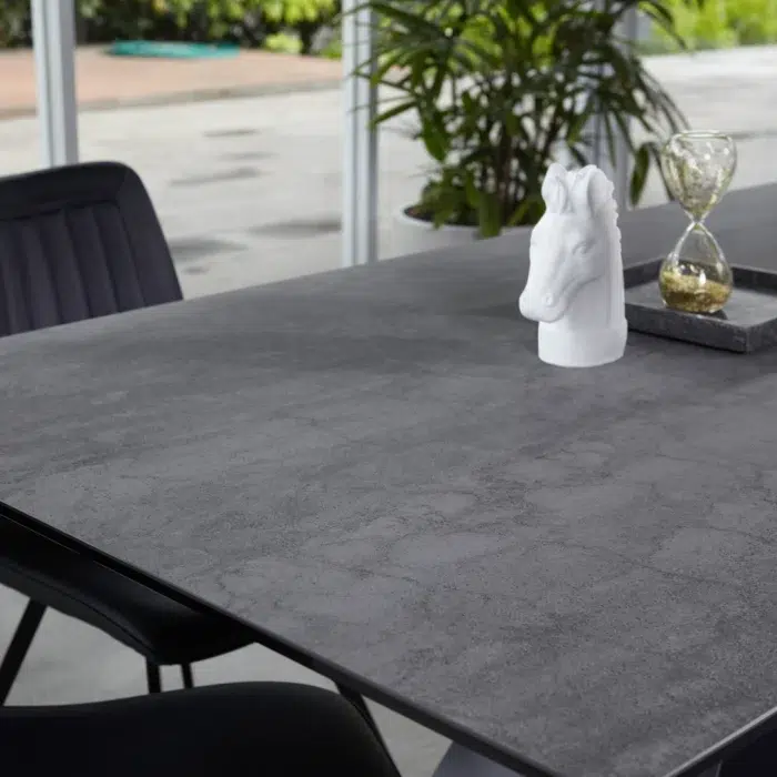 Etna Dining Table – Shadow Grey Ceramic