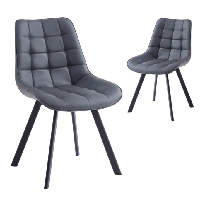 Forest Dining Chairs – Dark Grey (Set of 2)