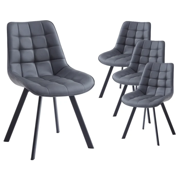 Forest Dining Chairs – Dark Grey (Set of 4)