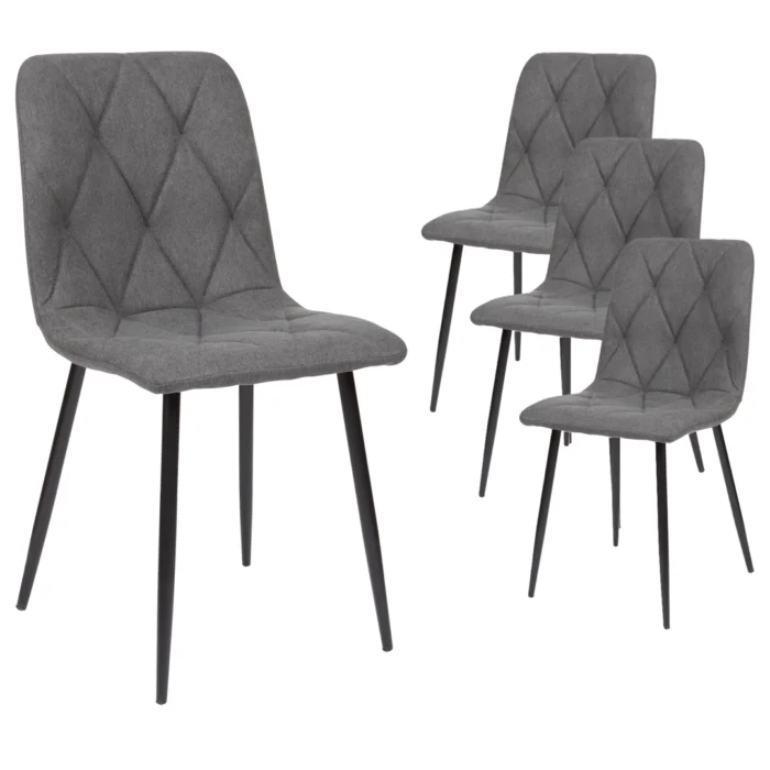 Galaxy Dining Chairs – Grey (Set of 4)