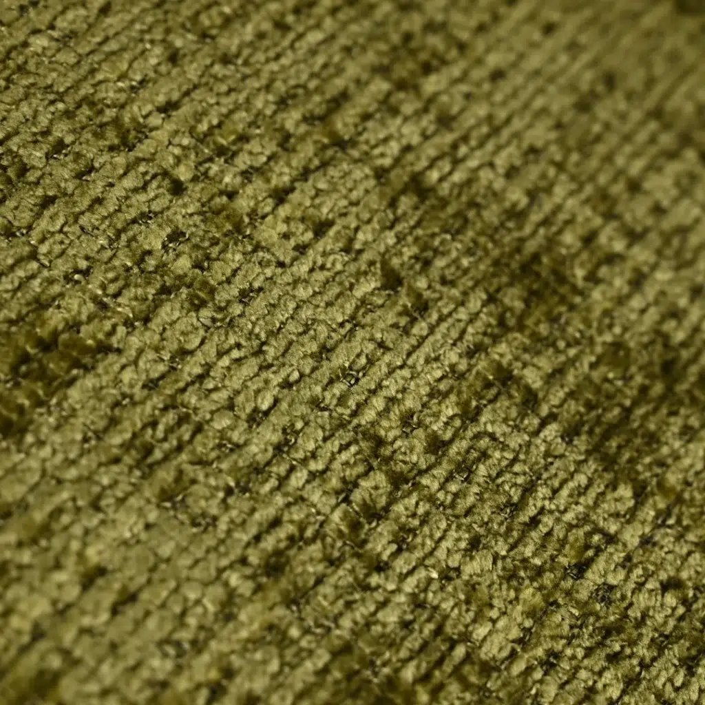 Greta Moss Chenille Dining Chairs Set of 2 with Black Metal Frame