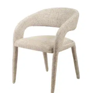 Harlow Seafoam Dining Chair with Textured Upholstery and Elegant Design