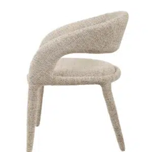 Harlow Dining Chair in Seafoam with plush upholstered seat and classic design