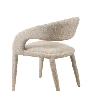 Harlow Seafoam Dining Chair with Textured Upholstery and Elegant Design
