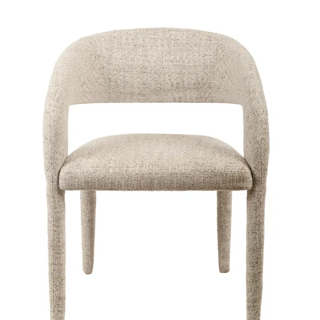 Harlow Dining Chair in Seafoam with Textured Upholstery for Elegant Interiors