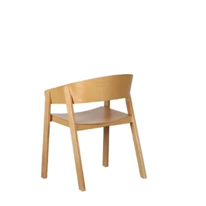 Hendriks Ash Dining Chair Set of 2 Scandinavian Design with Natural Grain and Ergonomic Comfort