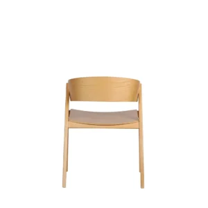 Hendriks Ash Dining Chair Set of 2 Scandinavian Design with Natural Grain and Ergonomic Comfort