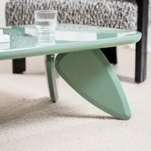Hugh Coffee Table Mint Gloss with 120cm x 60cm surface modern living room centerpiece