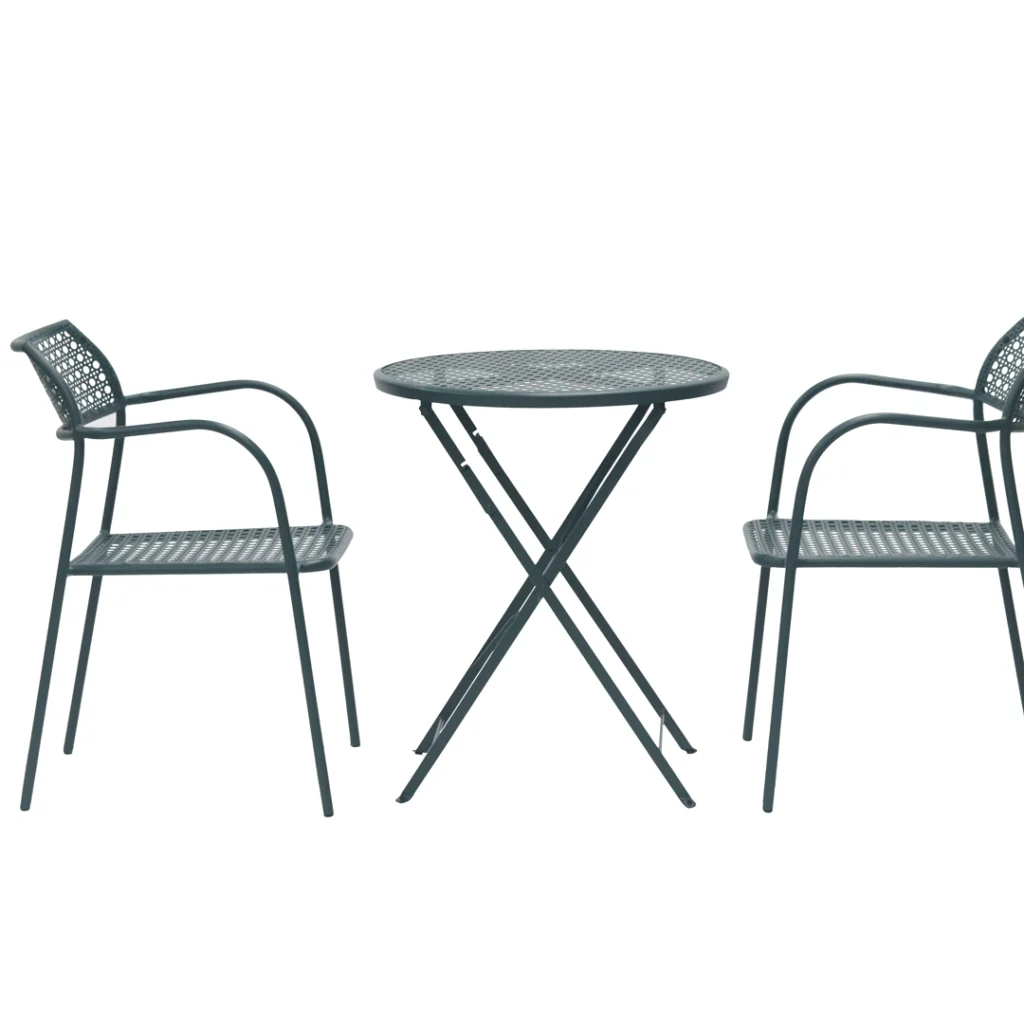 Haven Outdoor Table and Chairs Set in Forest Design for Small Patios and Balconies