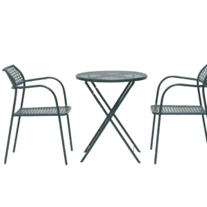 Haven Outdoor Table and Chairs Set in Forest Design for Small Patios and Balconies