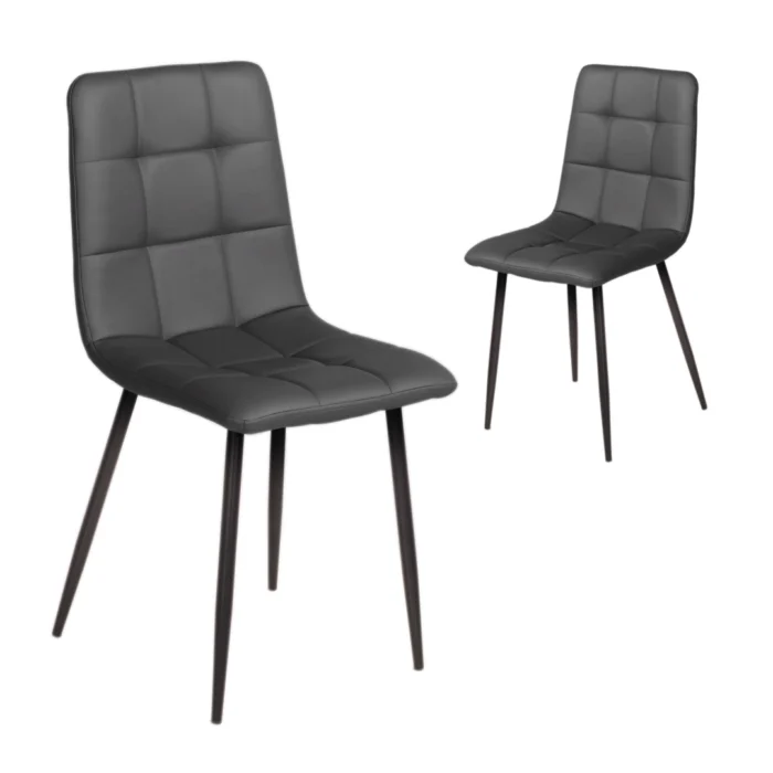 Skye Dining Chairs – Charcoal (Set of 2)