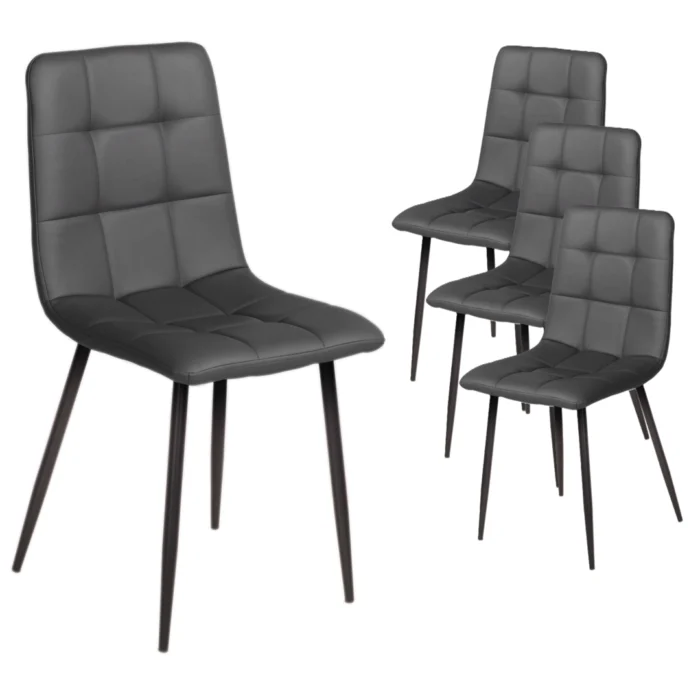 Jack Dining Chairs – Charcoal (Set of 4)