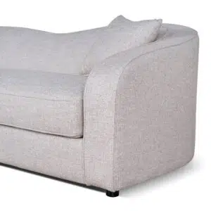 Grace 3-Seater Sofa Pale Beige Durable Pinewood Frame Modern Comfort