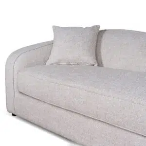 grace 3 seater sofa pale beige timeless design modern comfort foam cushions solid pinewood frame 246cm