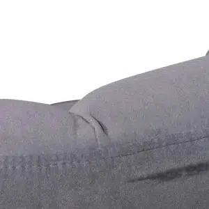 Raphael visitor chair in dark grey velvet with black legs and ergonomic support