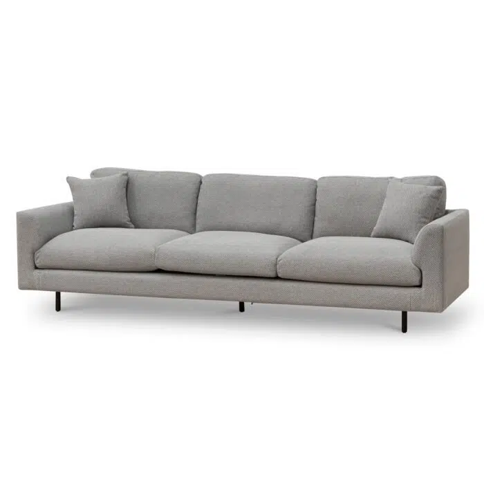 Julian 4 Seater Fabric Sofa – Grey
