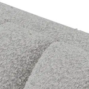 Aiden 3 seater sofa in light grey boucle fabric with ergonomic support and durable pine frame