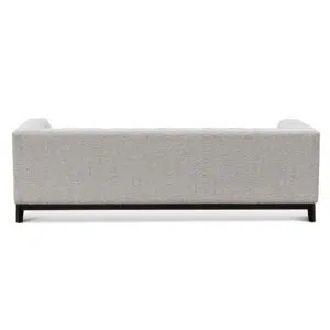 Aiden 3 seater sofa in light grey boucle fabric with ergonomic cushions and durable pine frame