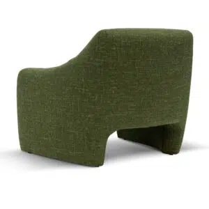 Morgan fabric armchair in khaki green vintage Italian-inspired design modern comfort
