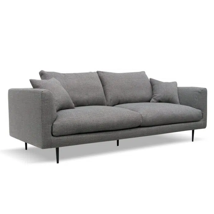 Victor 4 Seater Fabric Sofa – Noble Grey
