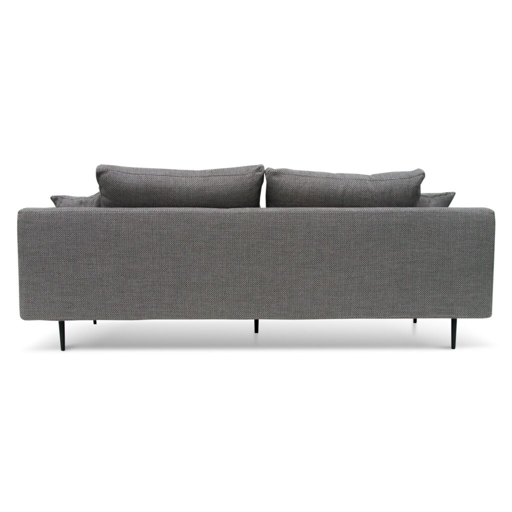Victor 4-seater fabric sofa in Noble Grey for modern living rooms with ergonomic comfort