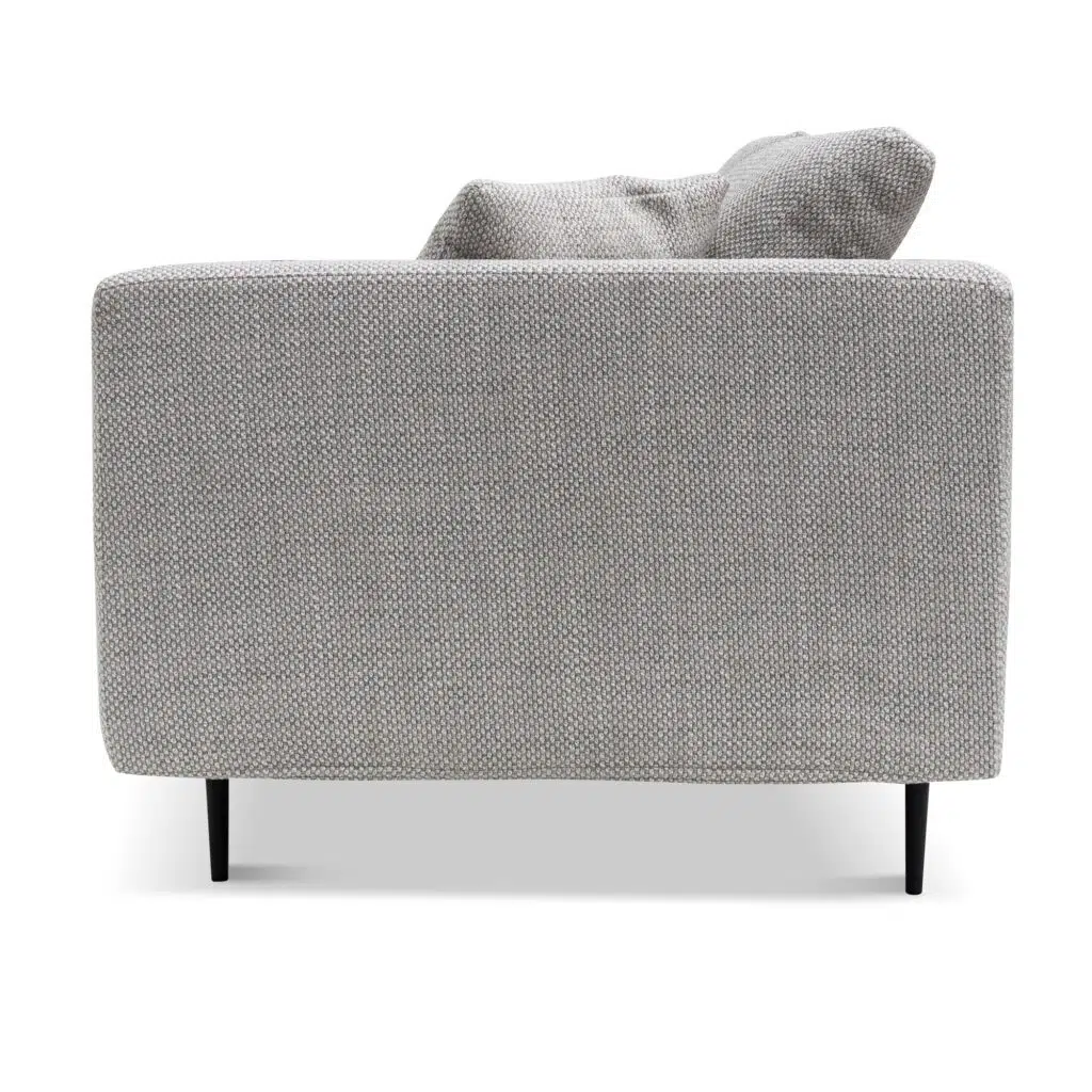 Elliot 4-Seater Fabric Sofa Passive Grey Modern Design Durable Comfort