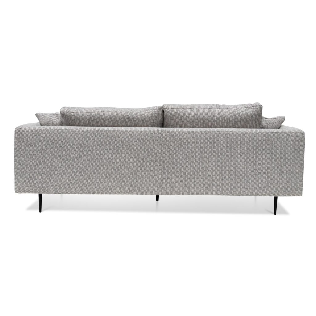 Elliot 4 Seater Fabric Sofa Passive Grey spacious durable pinewood frame modern design